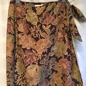 Ann Taylor lightweight wraparound skirt